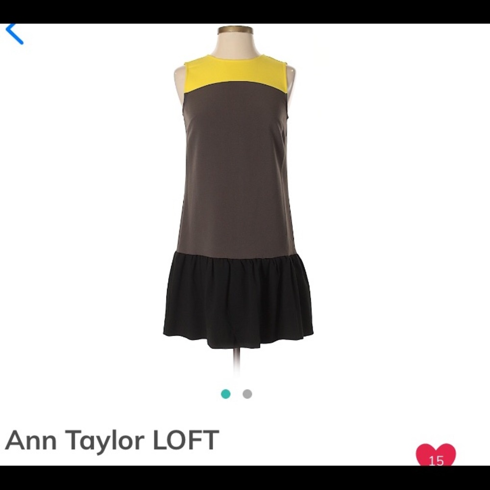 Color Block dropwaist dress from the Loft